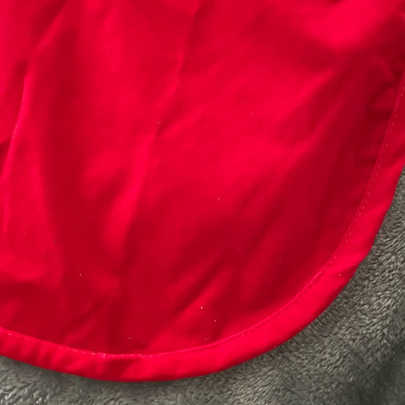 Vtg Hostess apron in faux suede and rhinestones - Picture 8 of 8